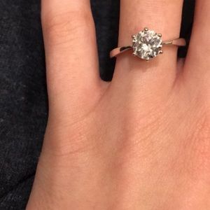 3/$30 Silver Banded Synthetic Diamond Ring 💍